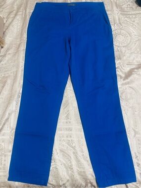 Bright Royal Blue Straight Leg Pants